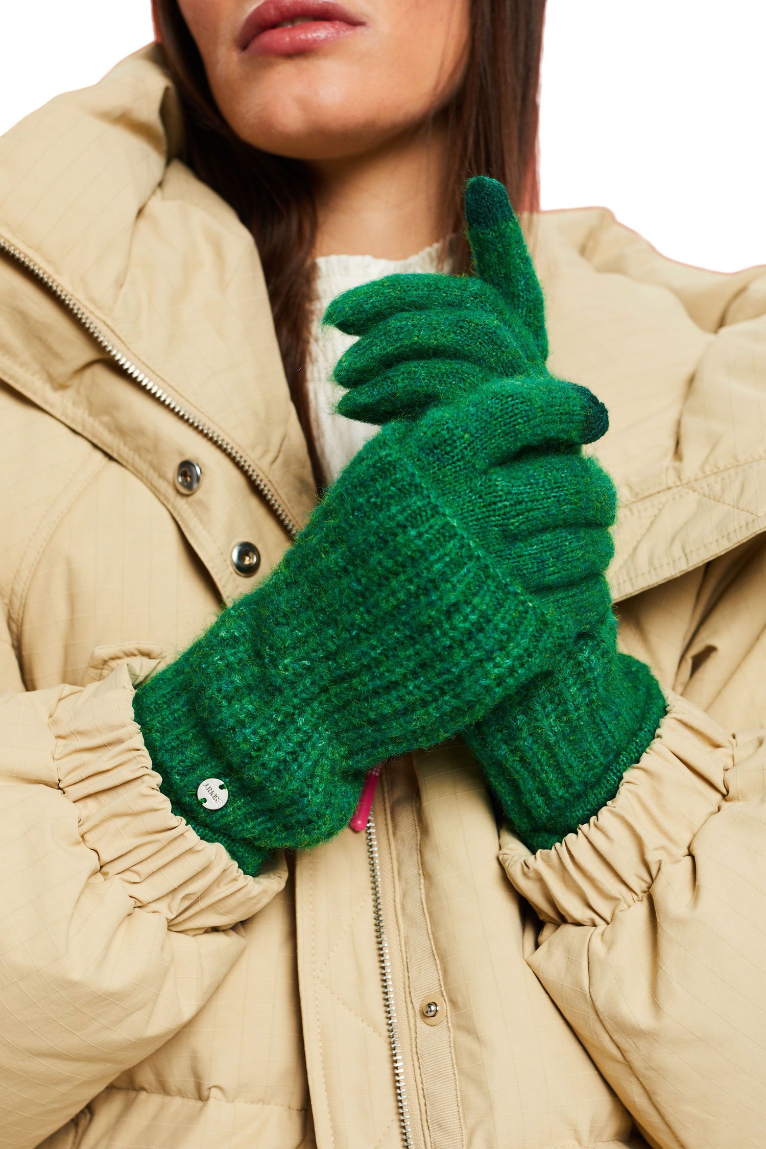 Esprit Strickmütze für Erwachsene mit Wolle und Elasthan