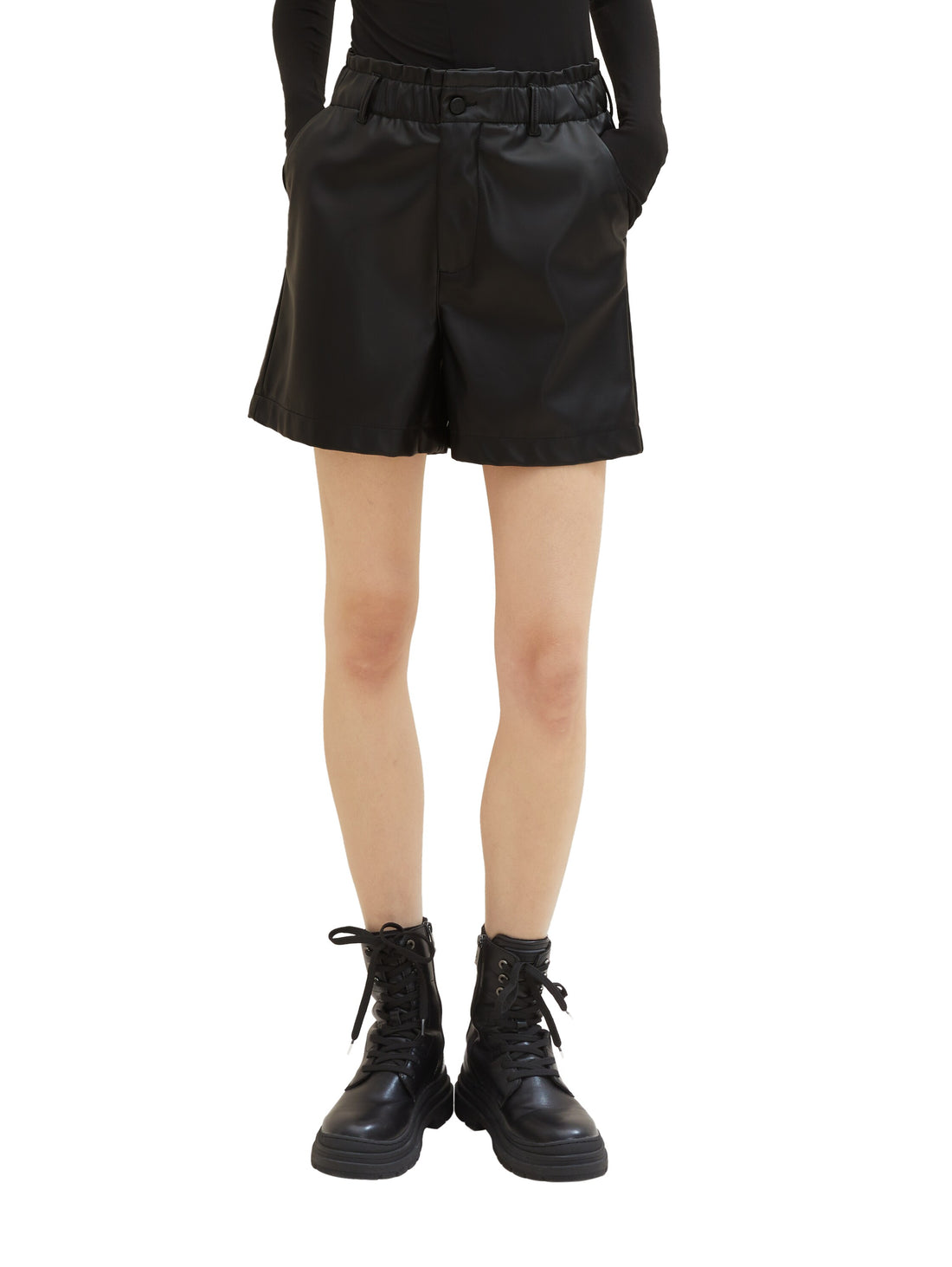 Tom Tailor Denim High Waisted Shorts Damen Elastischer Bund Rüschen