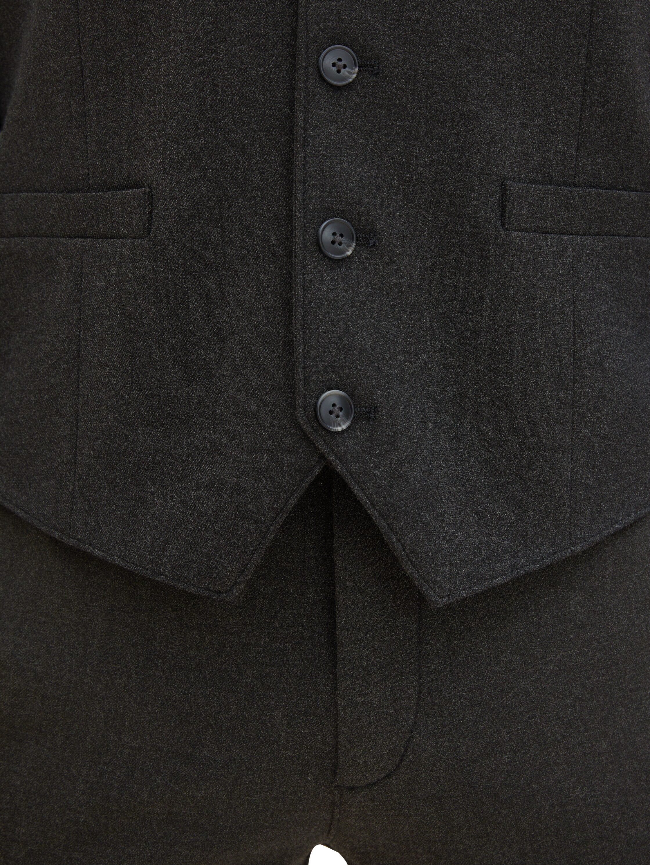 Tom Tailor Denim ärmellose Weste Herren in Grau Melange Glencheck