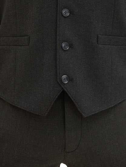 Tom Tailor Denim ärmellose Weste Herren in Grau Melange Glencheck