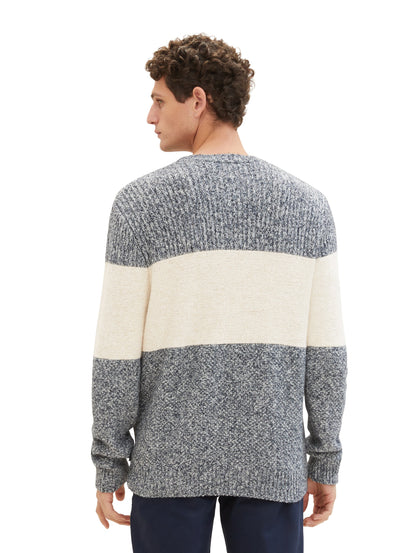 Strickpullover mit Colour Blocking