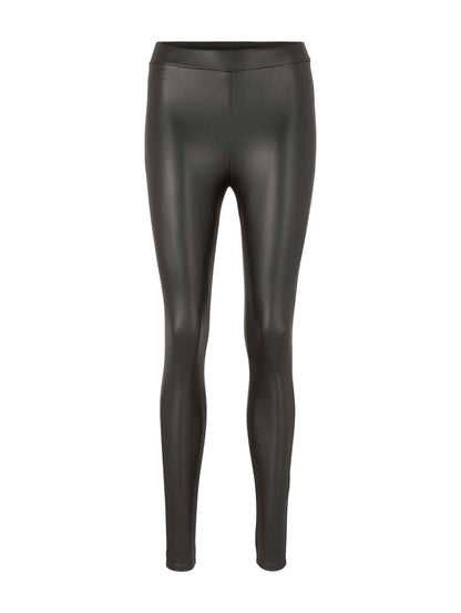 Tom Tailor Denim Leggings Damen Enge Kunstlederhose Hohe Leibhöhe