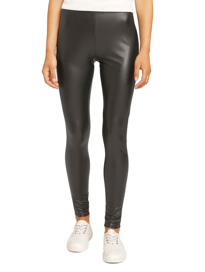 Tom Tailor Denim Leggings Damen Enge Kunstlederhose Hohe Leibhöhe
