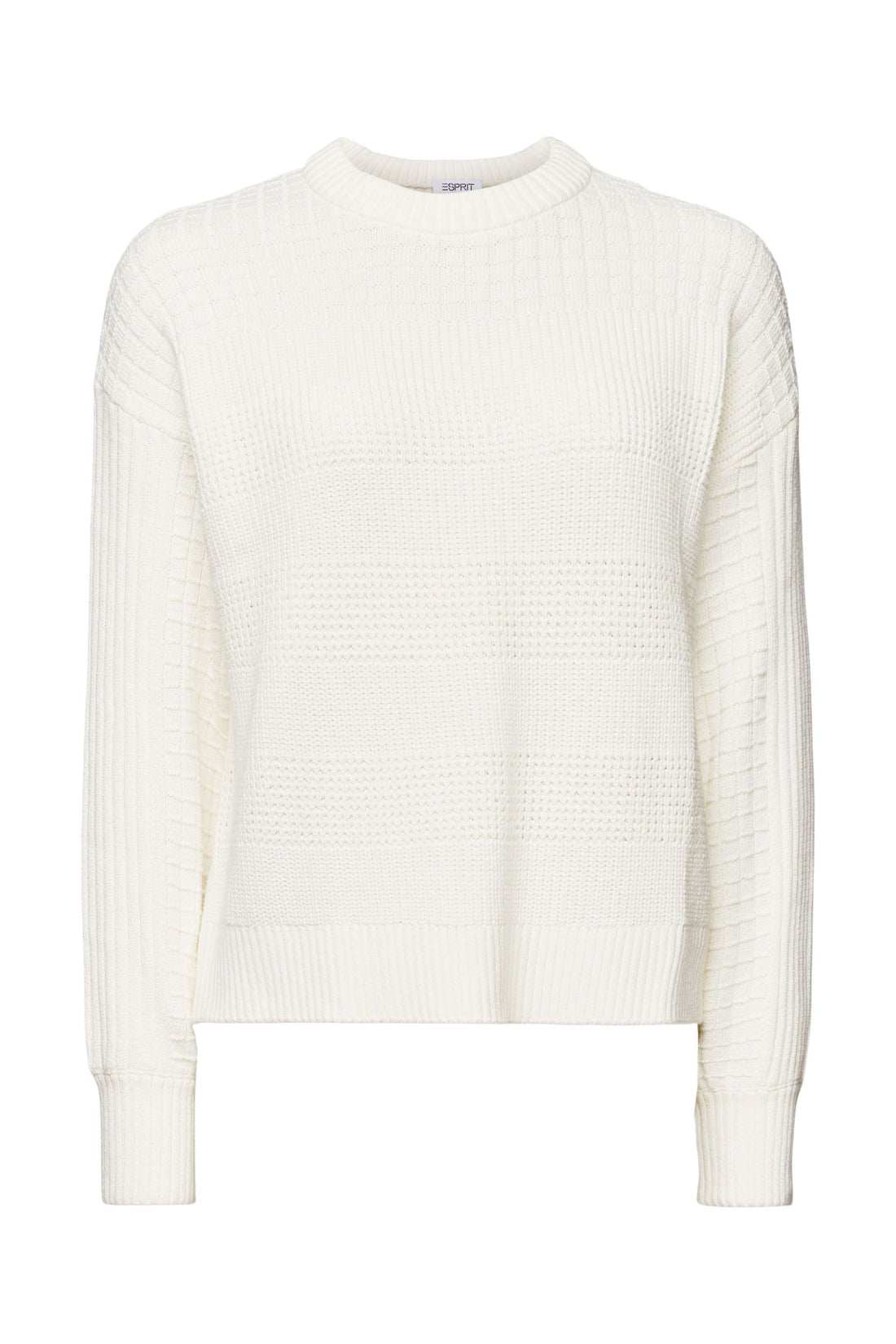 Esprit Baumwollstrickpullover für Damen - Strukturiertes Muster