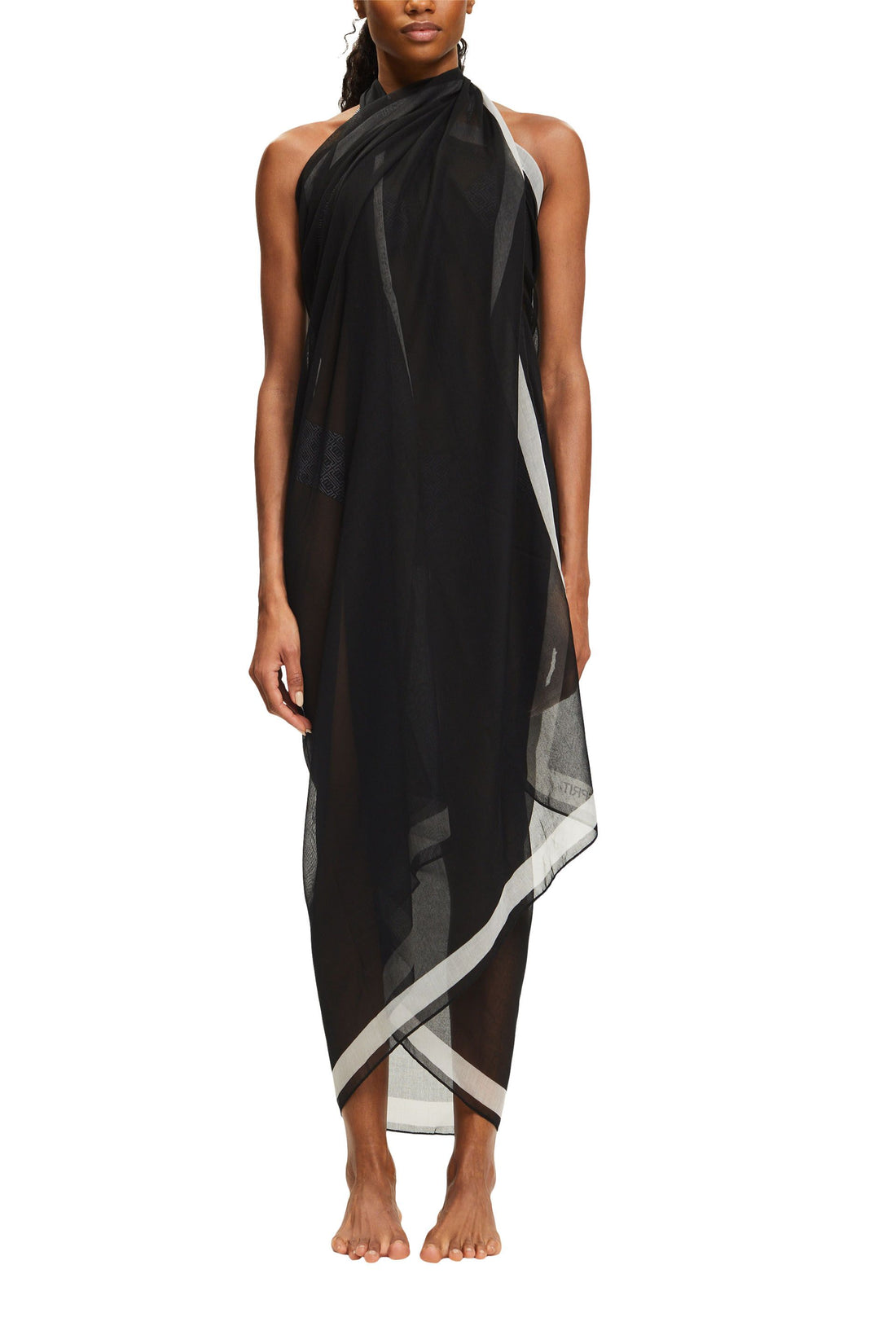 ESPRIT NEW Damen Haarband mit Logoprint aus recyceltem Stoff