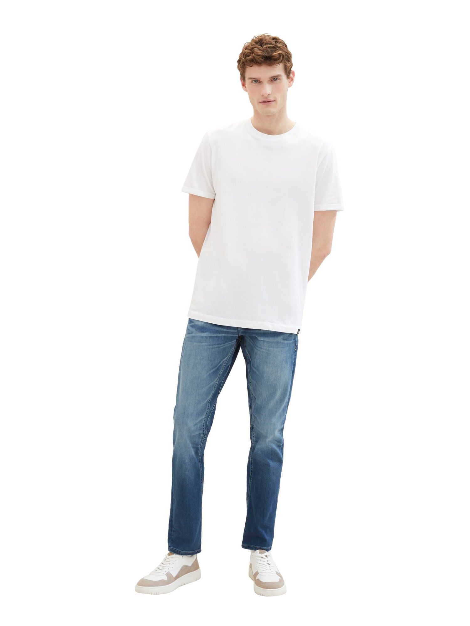 Tom Tailor Denim Jeans Regular Tapered Fit Herren mit recycelter Baumwolle