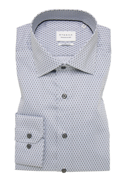 Twill Print-Hemd für Herren Bügelfrei