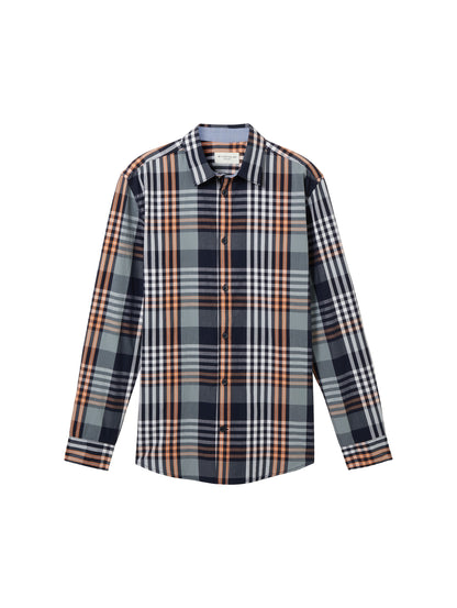 Tom Tailor Denim Hemd Regular Fit Herren Karomuster Baumwolle