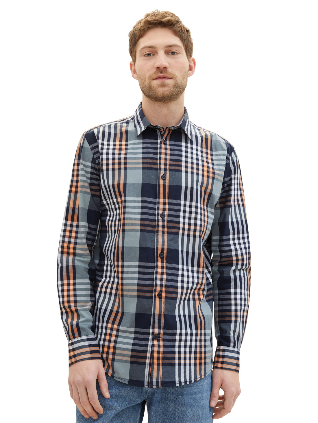 Tom Tailor Denim Hemd Regular Fit Herren Karomuster Baumwolle