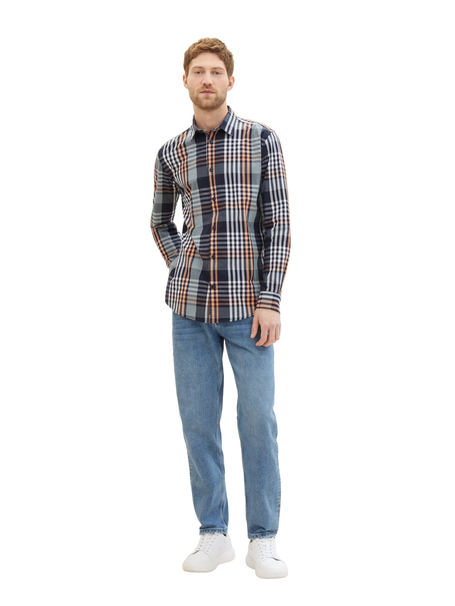 Tom Tailor Denim Hemd Regular Fit Herren Karomuster Baumwolle