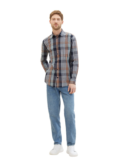 Tom Tailor Denim Hemd Regular Fit Herren Karomuster Baumwolle