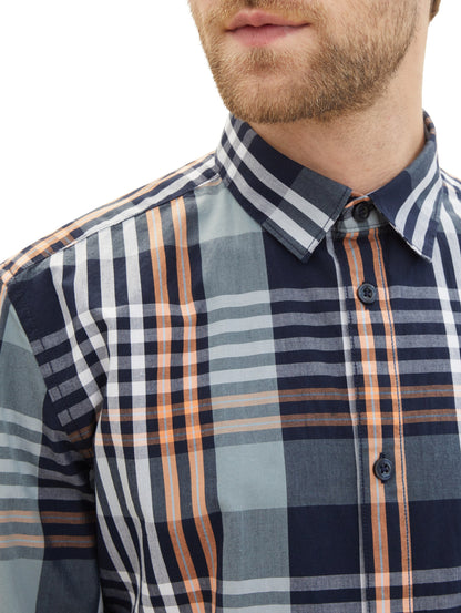 Tom Tailor Denim Hemd Regular Fit Herren Karomuster Baumwolle