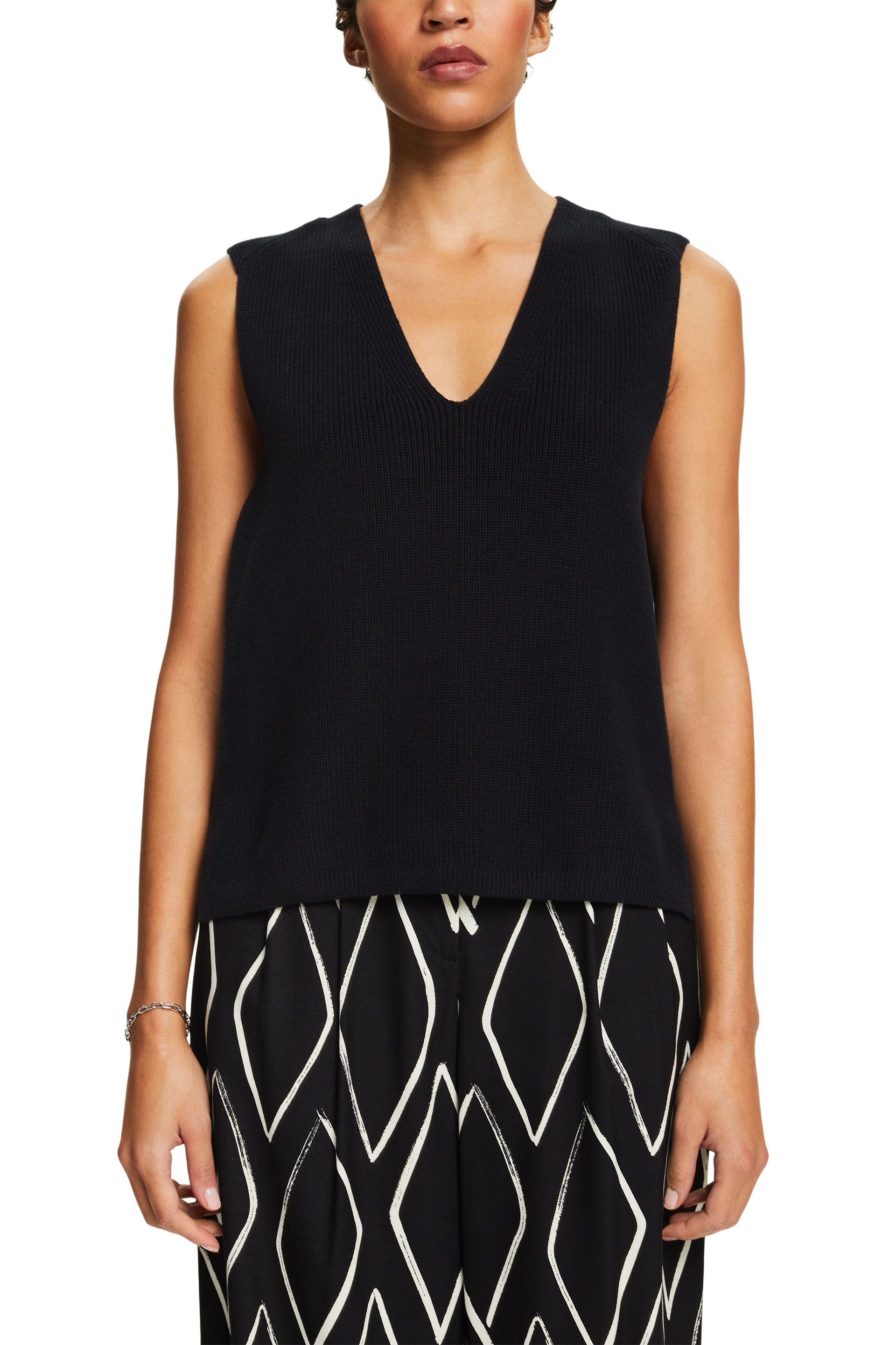 Esprit Baumwollmix Top Ärmellos für Damen