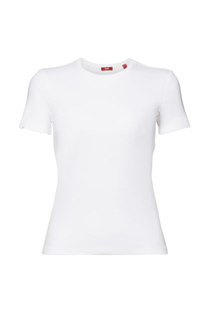 ESPRIT Baumwolljersey Stretch Top Damen Tailliert