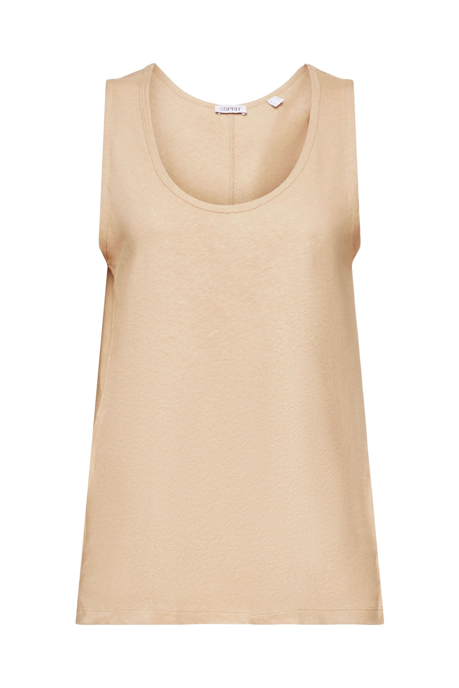ESPRIT Leinen Baumwolle Top Damen Ärmellos Regular Fit