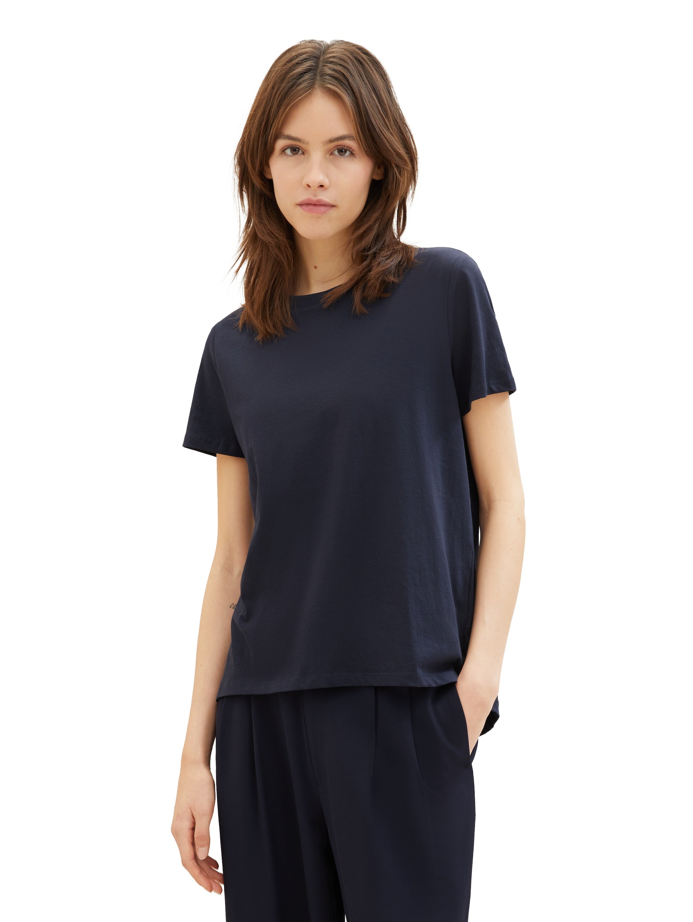 Tom Tailor Denim Bio-Baumwolle Loose Fit T-Shirt Damen