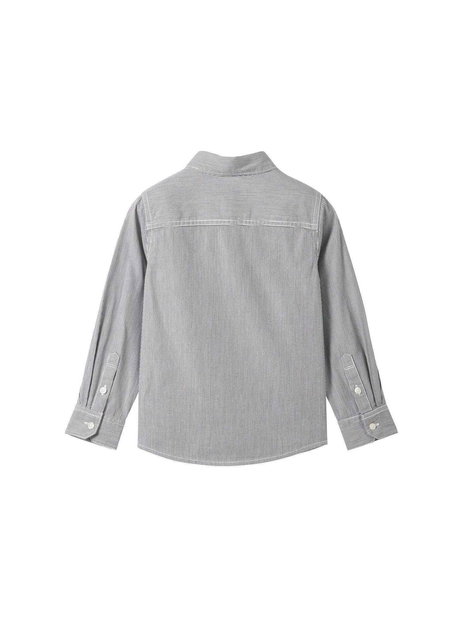 Tom Tailor Denim Hemd Kinder Langarm Regular Fit Gestreift mit Manschetten