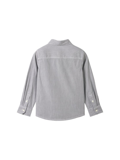 Tom Tailor Denim Hemd Kinder Langarm Regular Fit Gestreift mit Manschetten
