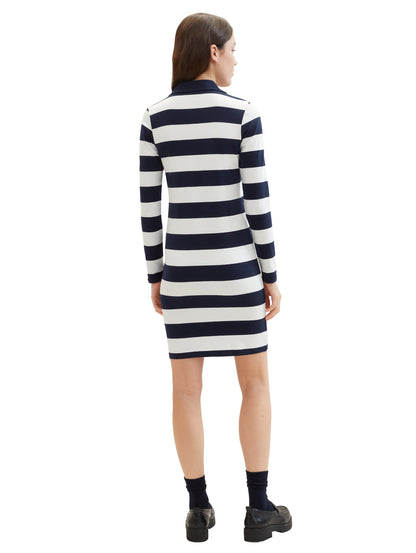 Tom Tailor Damen Langarmshirt V-Ausschnitt Kentkragen