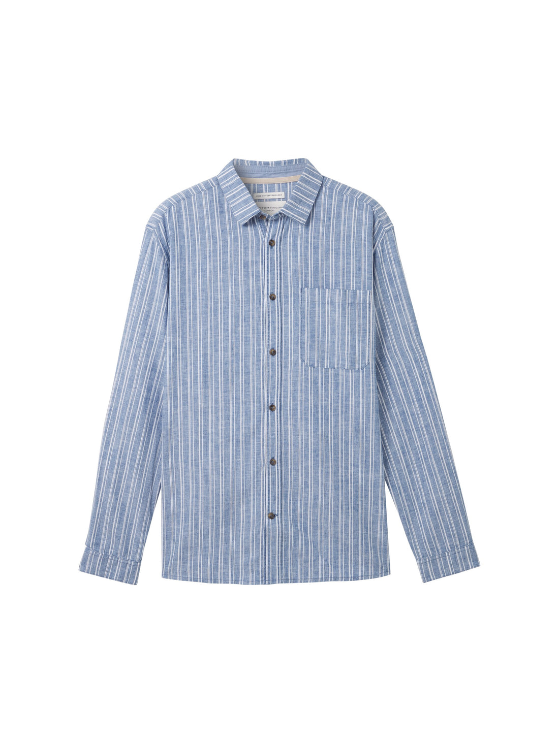 Tom Tailor Denim Hemd Comfort Fit Herren Leinen Baumwolle