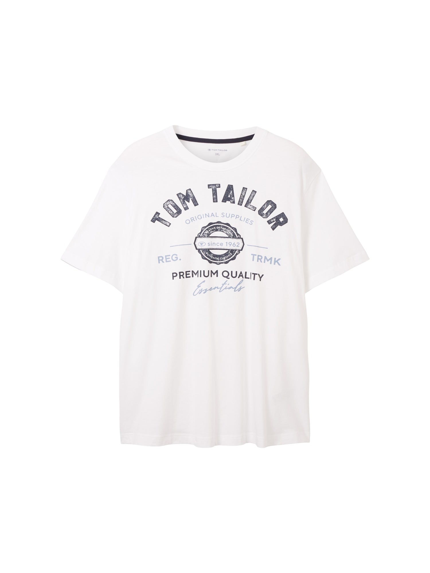 Tom Tailor Denim Logo T-Shirt Erwachsene kurzärmlig Rundhalsausschnitt
