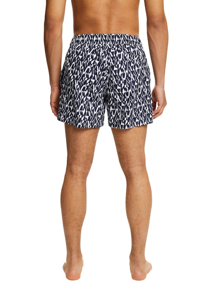Esprit Herren Badeshorts Allover-Print Schnell trocknender Webstoff