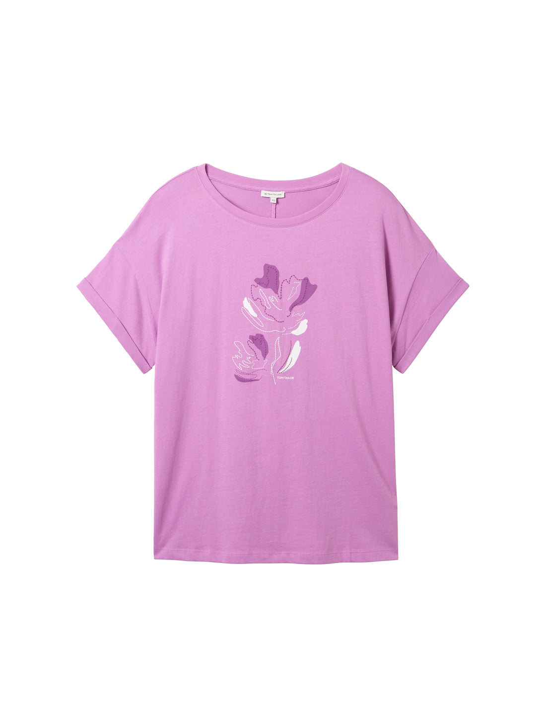 Tom Tailor Denim T-Shirt Damen Print Regular Fit Rundhalsausschnitt