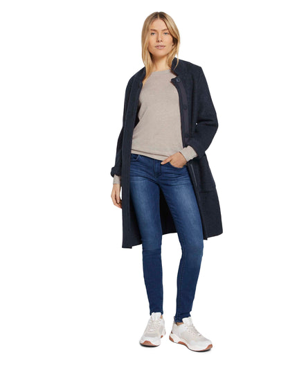 Tom Tailor Damen Jeans Skinny Fit Five-Pocket Dunkelblau