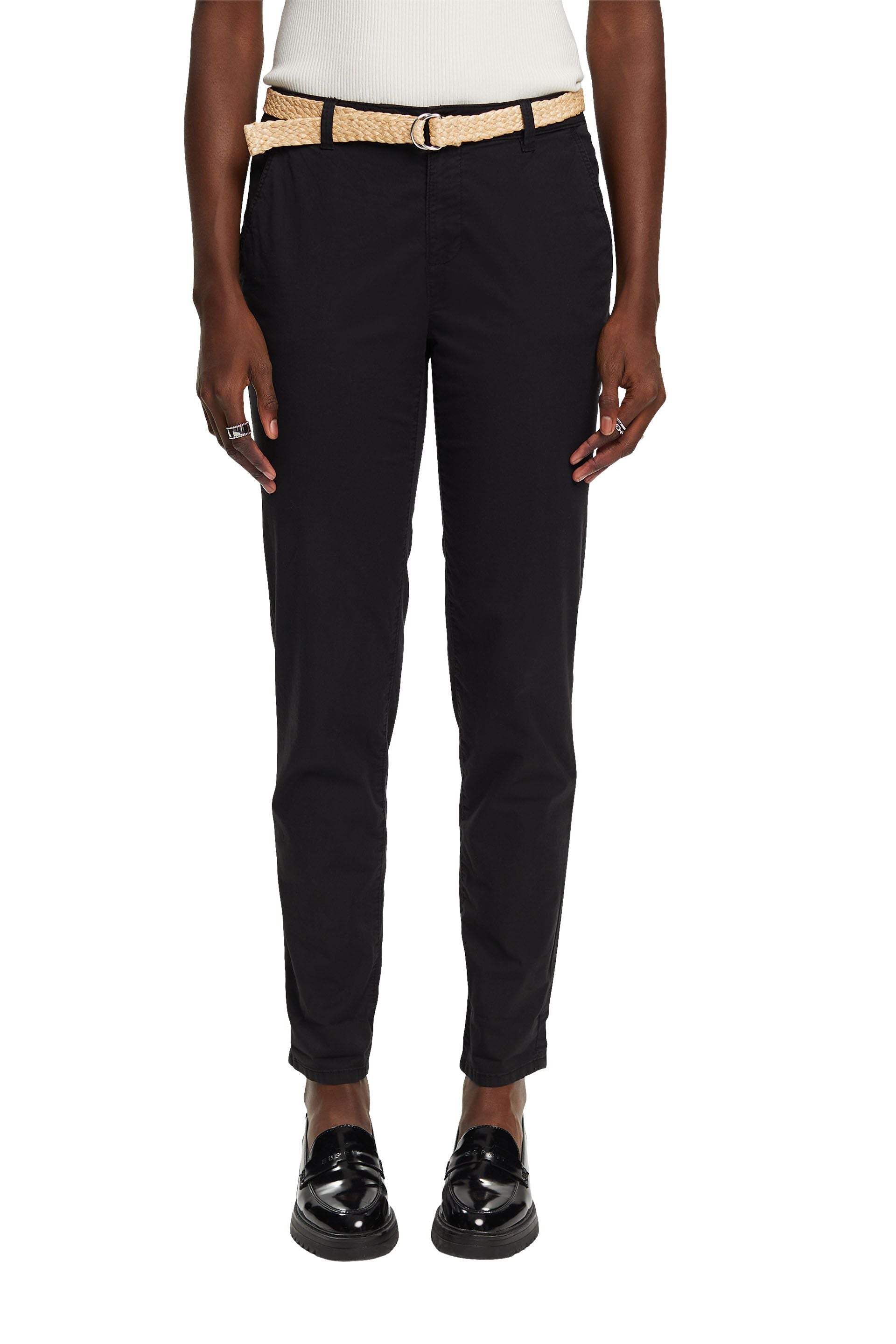 Chinohose mit Gürtel
