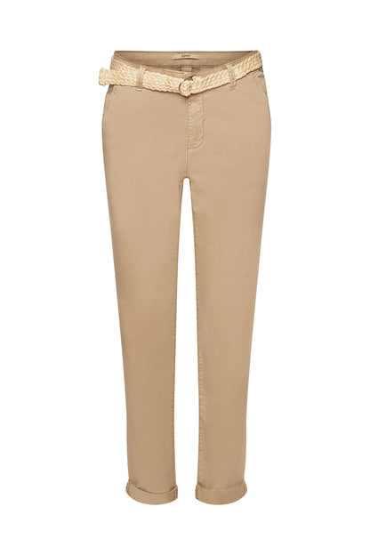 Chinohose mit Gürtel