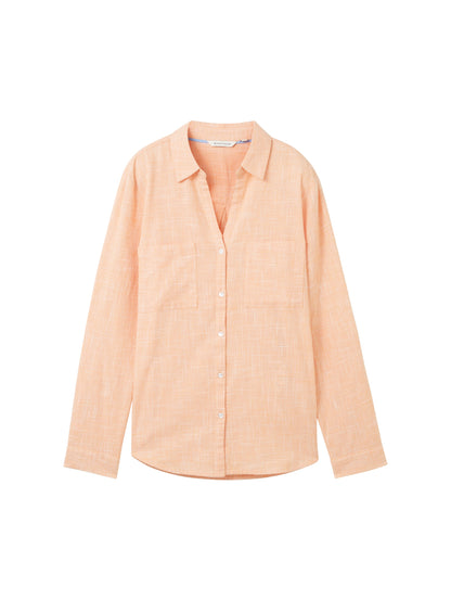 Tom Tailor Denim Bluse Damen Regular Fit Nachhaltige Baumwolle