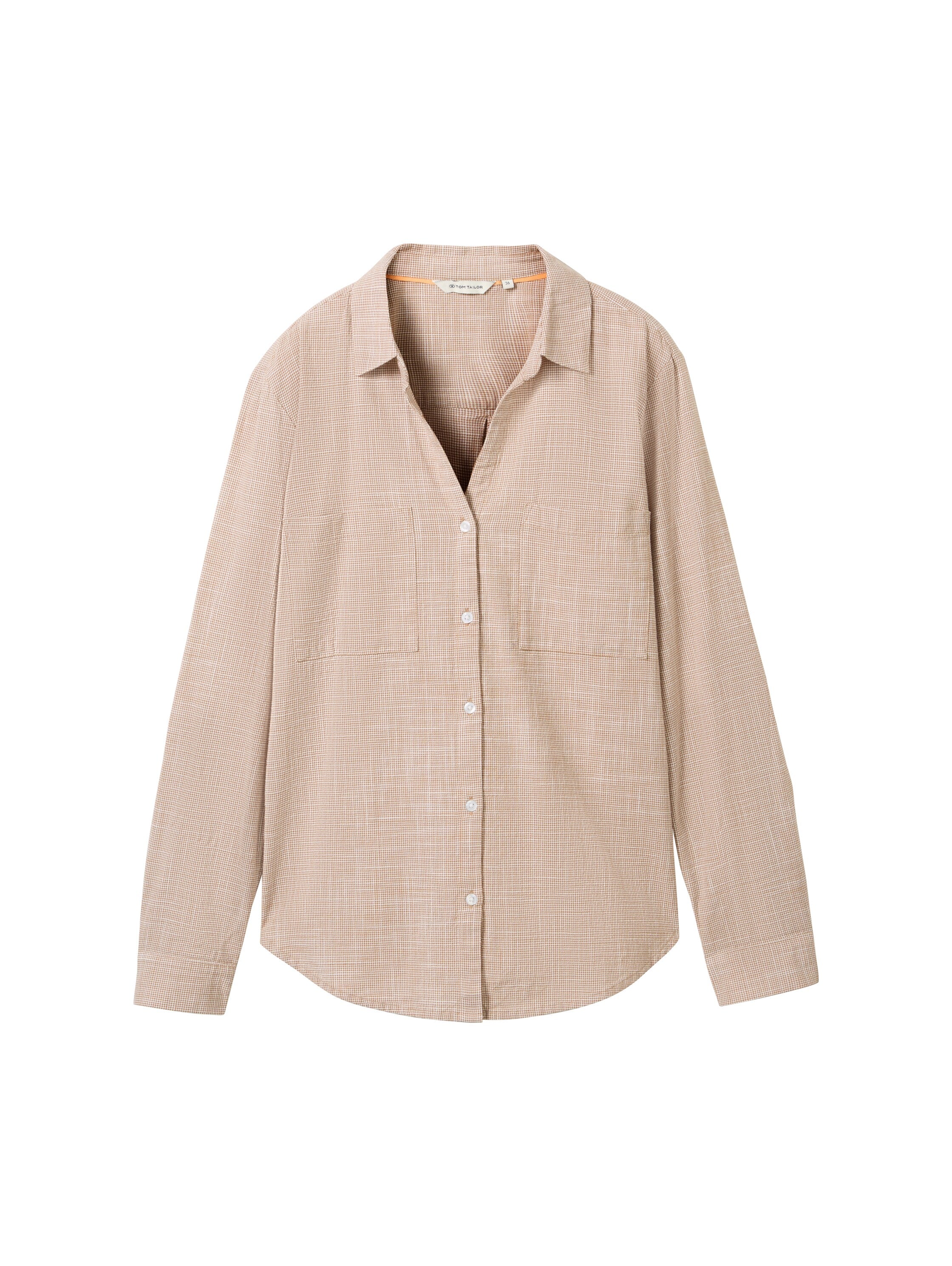 Tom Tailor Denim Bluse Damen Regular Fit Nachhaltige Baumwolle