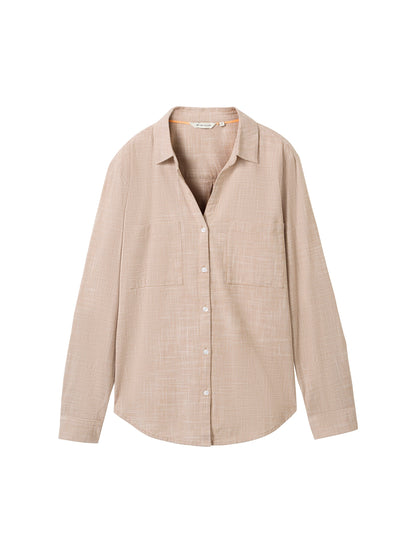 Tom Tailor Denim Bluse Damen Regular Fit Nachhaltige Baumwolle