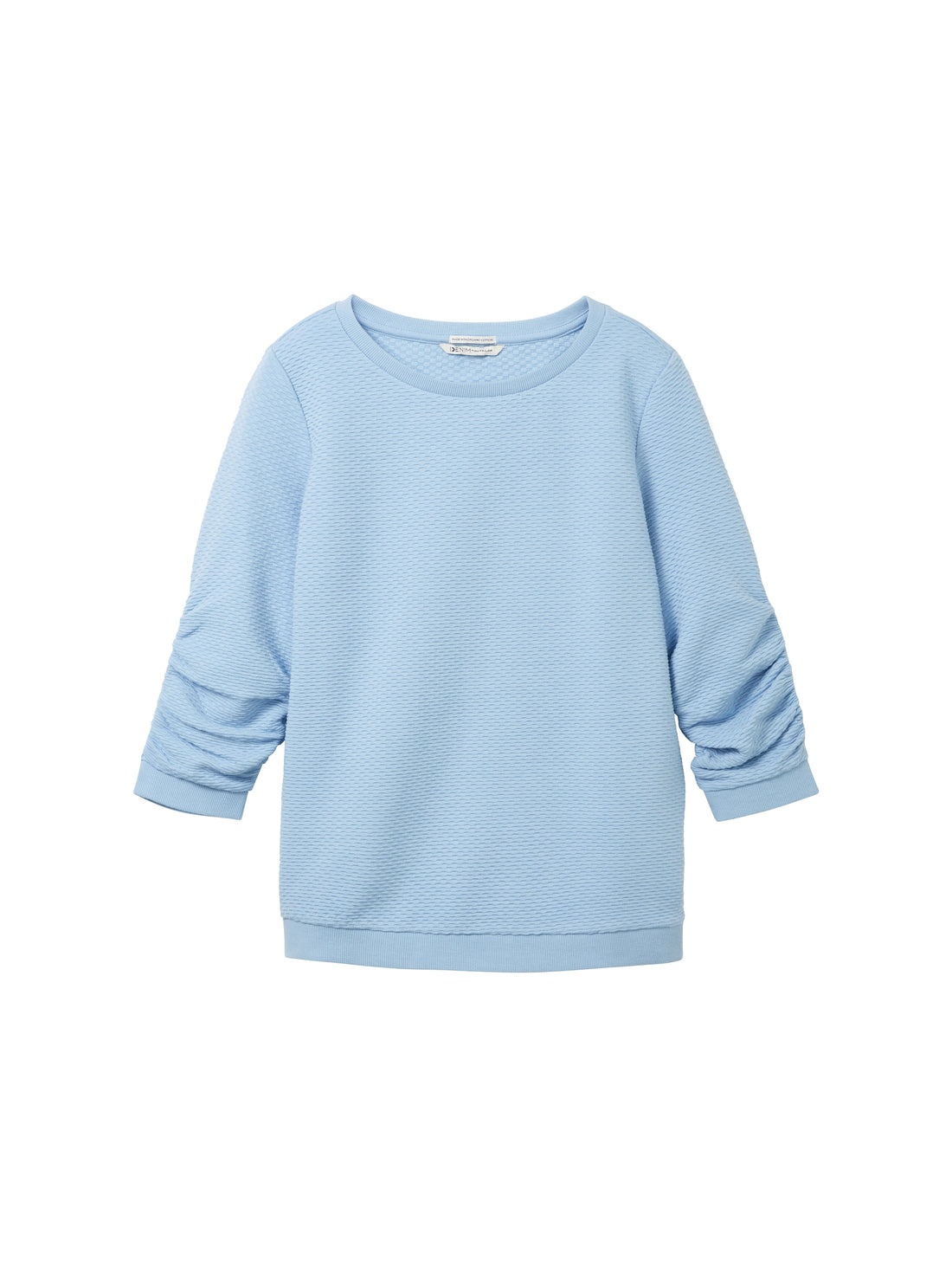 Tom Tailor Denim Strukturiertes Sweatshirt für Erwachsene mit Raffung
