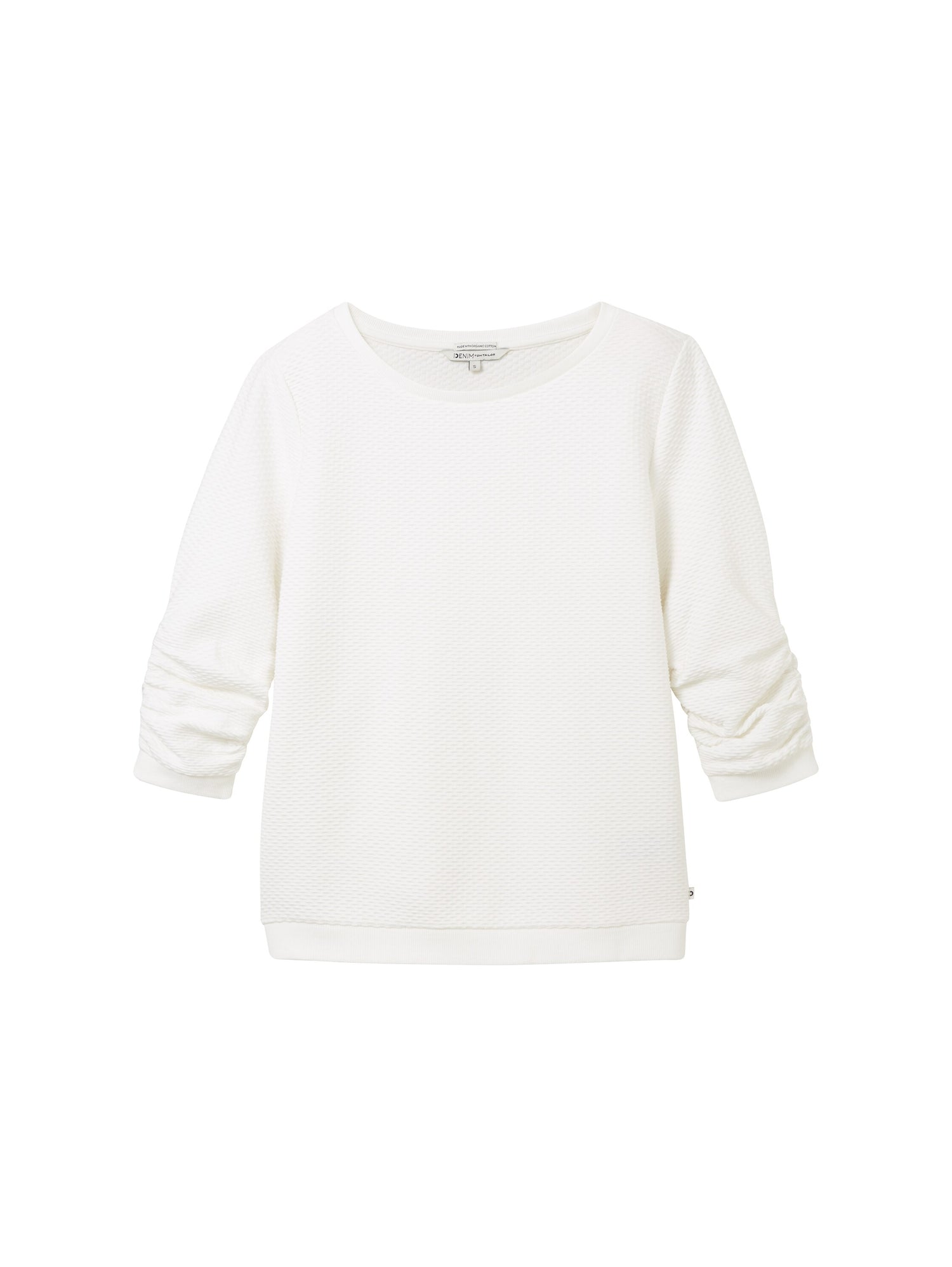 Sweatshirt mit Raffungen