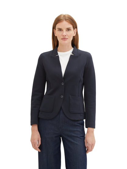 Tom Tailor Denim Blazer Damen Tailliert mit Nachhaltiger Baumwolle