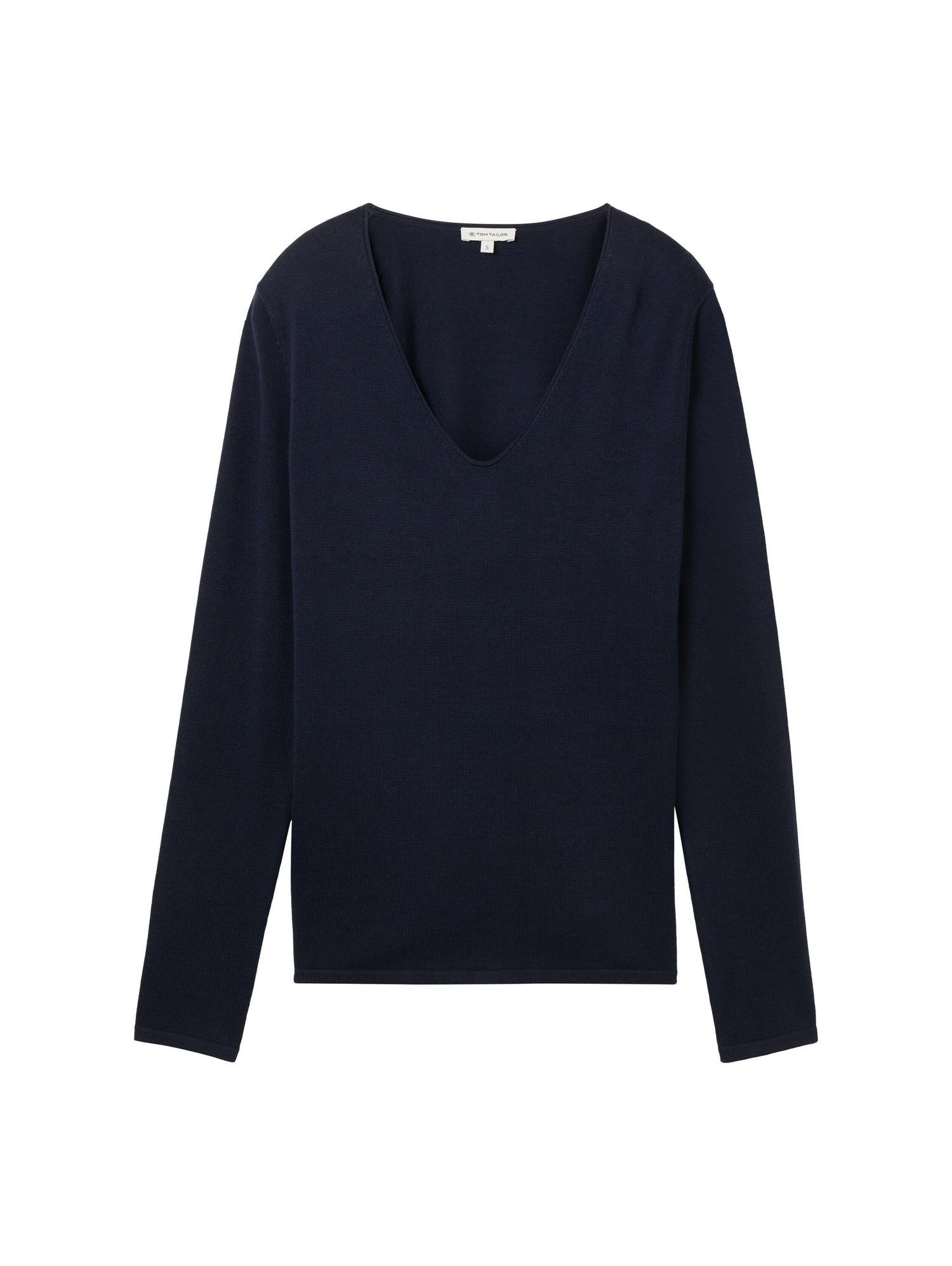 Tom Tailor Denim Strickpullover Herren Basic V-Ausschnitt