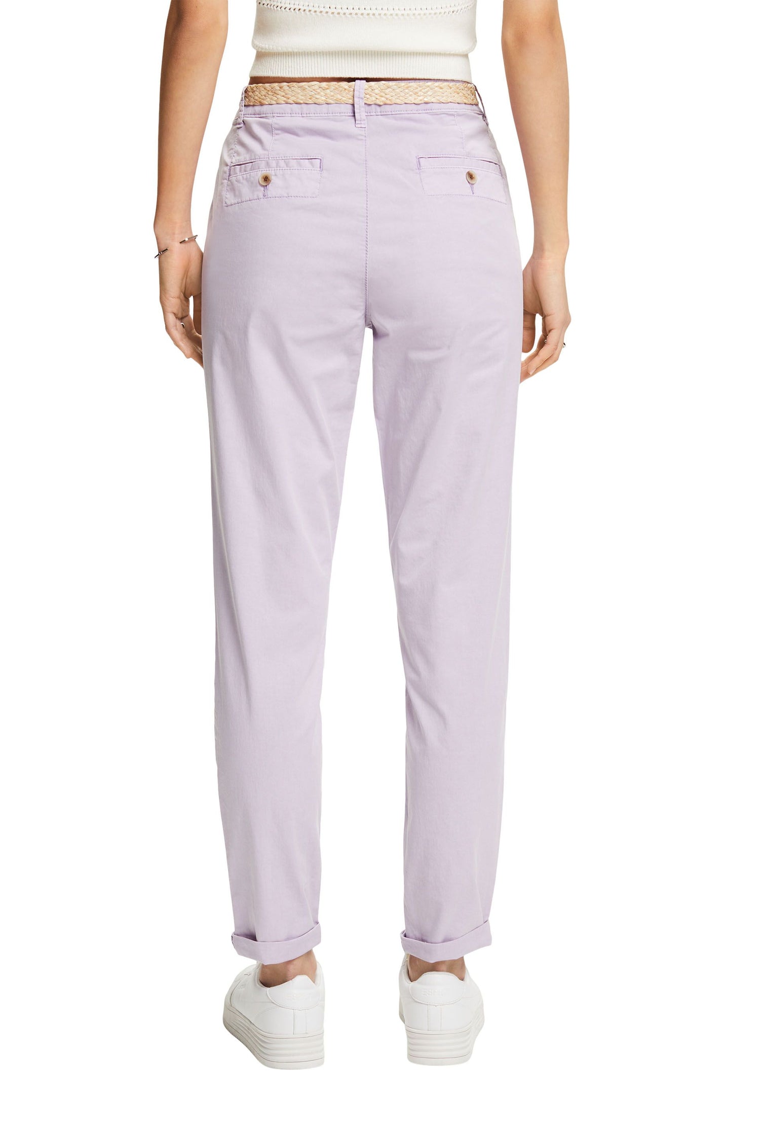Chinohose mit Gürtel