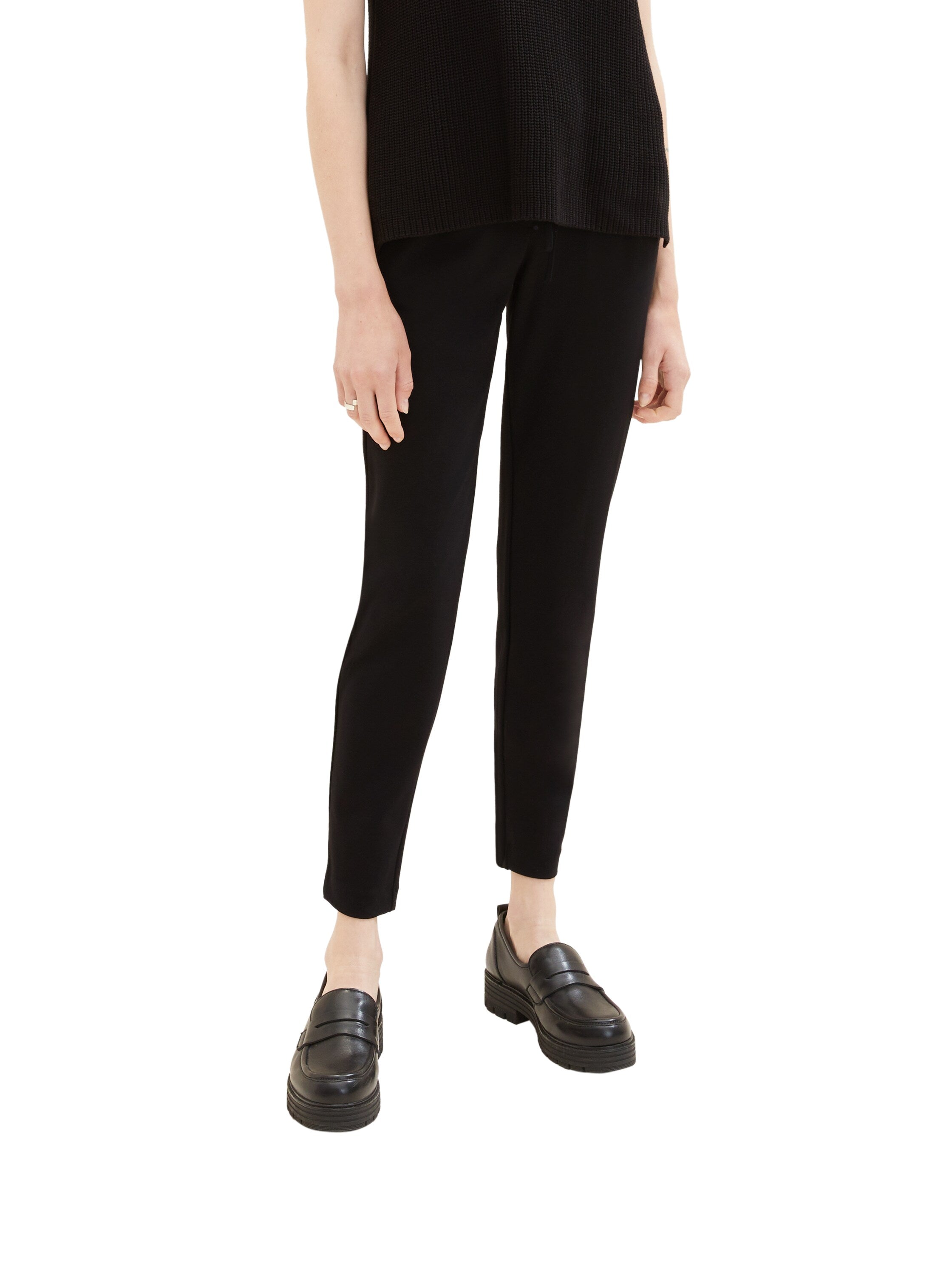 TOM TAILOR Relaxed Fit Stoffhose Damen Schwarz