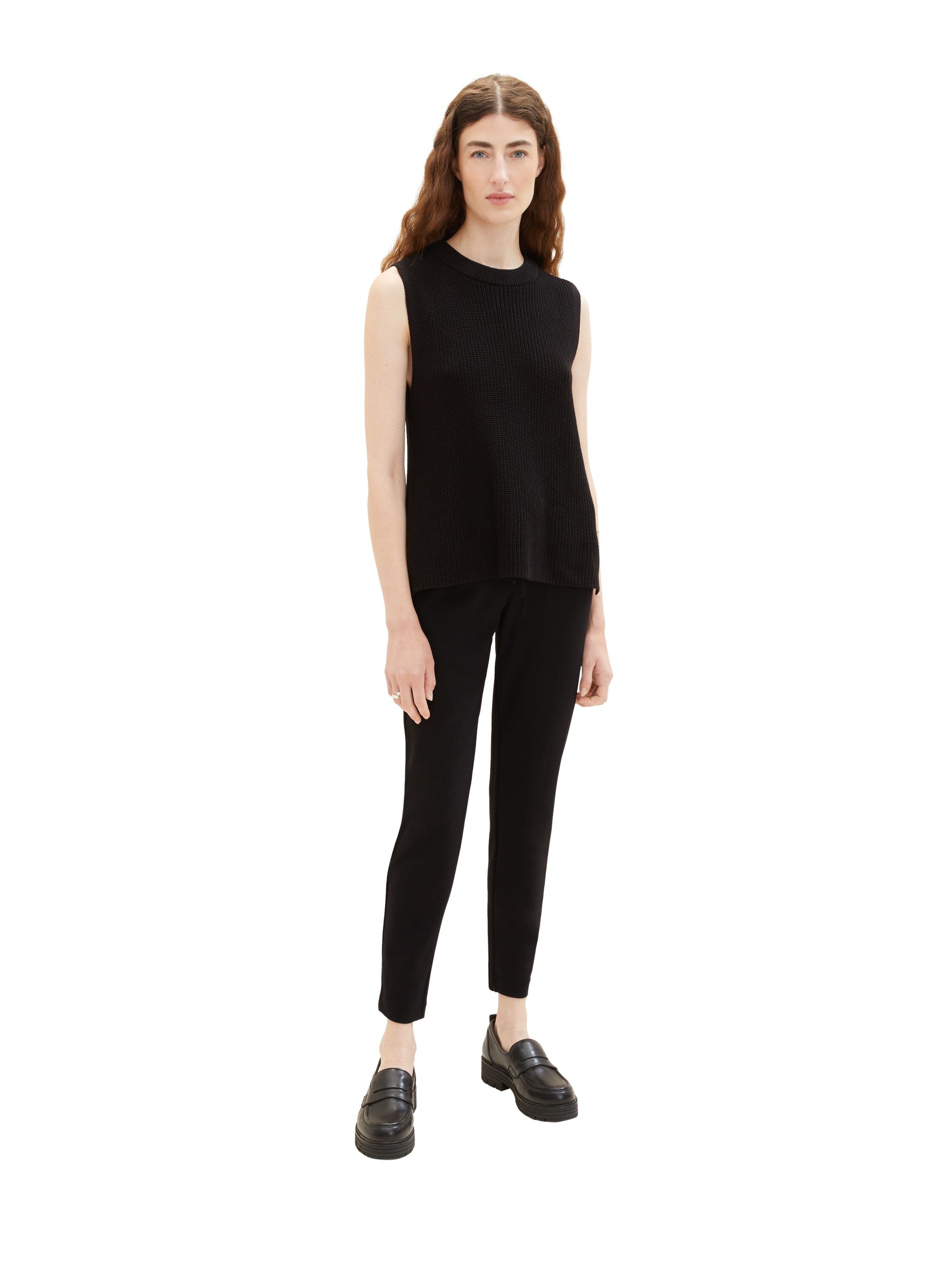 TOM TAILOR Relaxed Fit Stoffhose Damen Schwarz