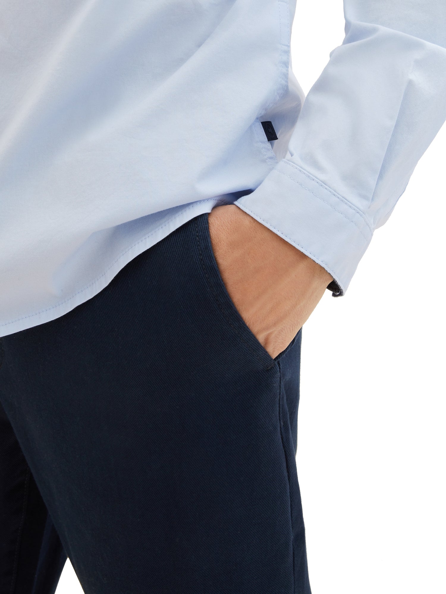 Tom Tailor Denim Hemd Regular Fit Herren Langarm Baumwolle Elastan