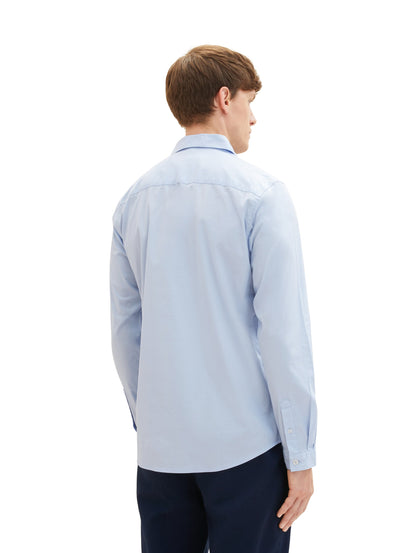 Tom Tailor Denim Hemd Regular Fit Herren Langarm Baumwolle Elastan