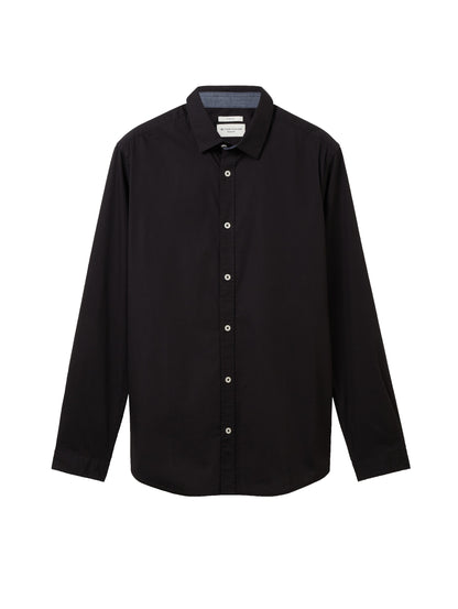 Tom Tailor Denim Hemd Regular Fit Herren Langarm Baumwolle Elastan