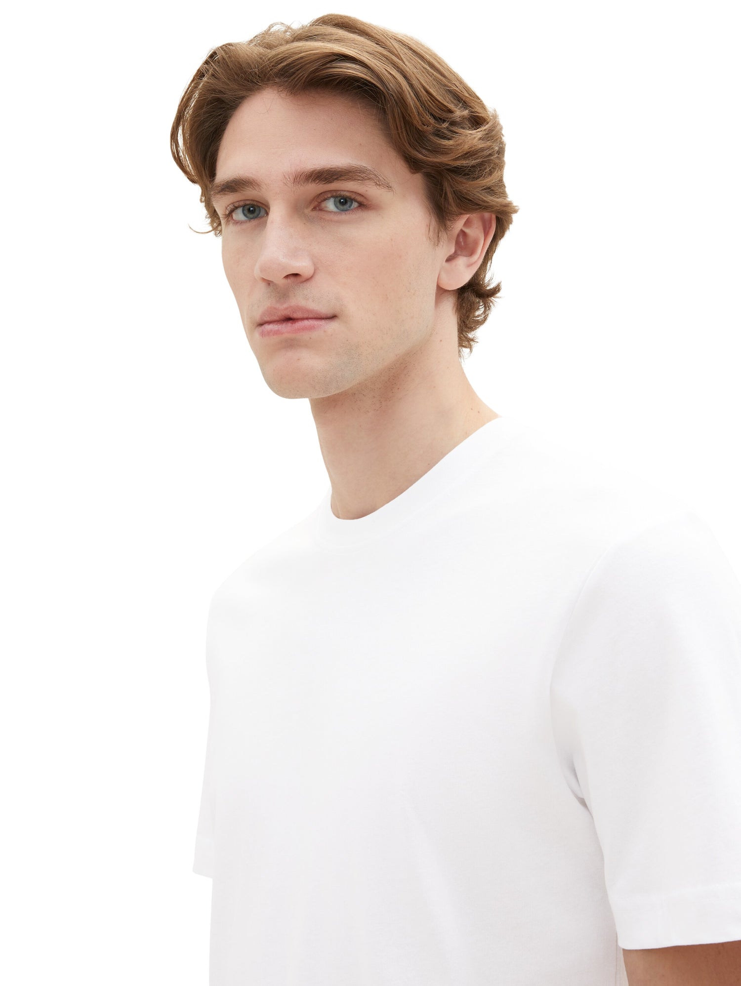 Tom Tailor Denim Logo T-Shirts für Erwachsene Männlich aus nachhaltiger Baumwolle