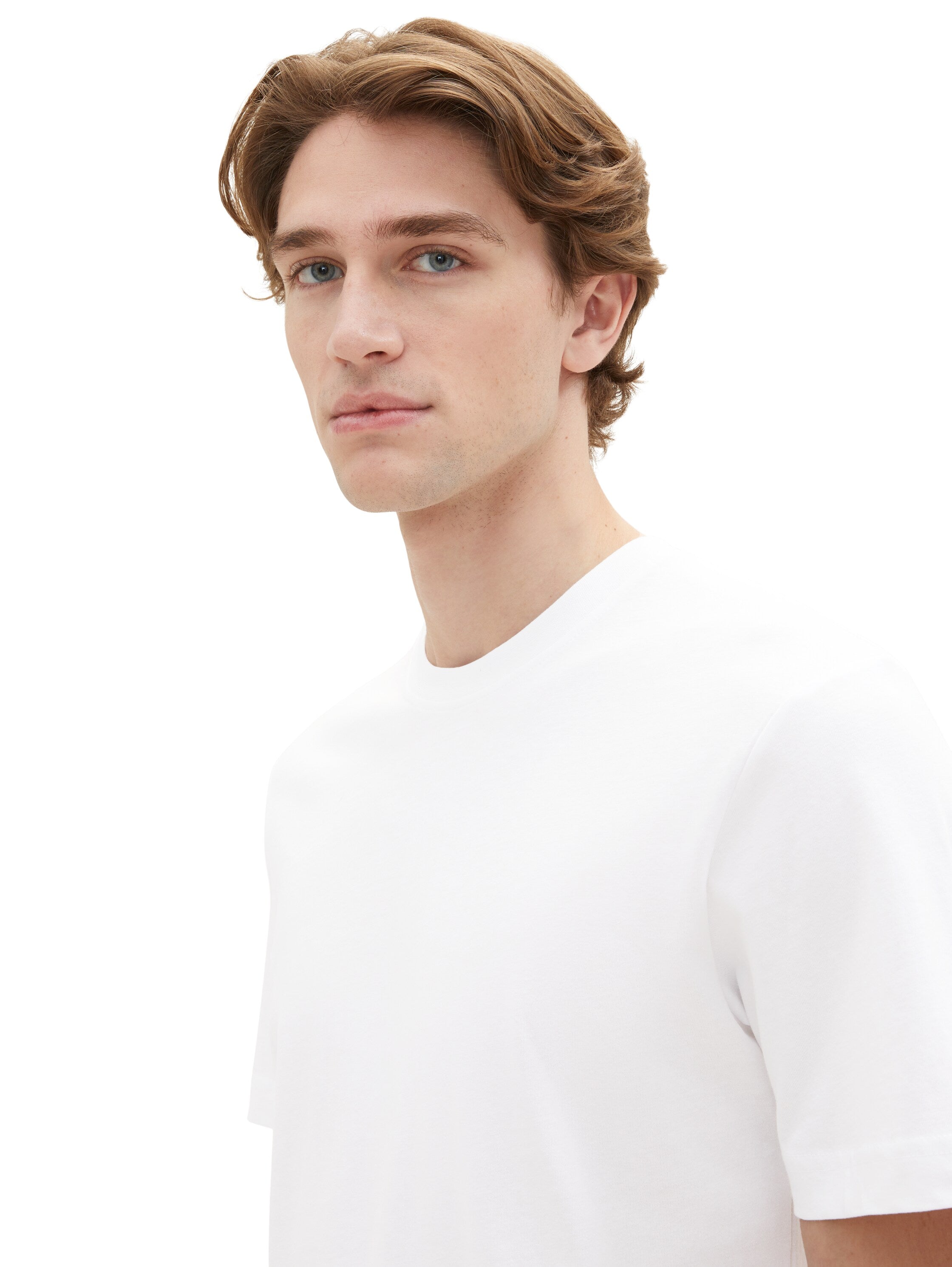 Tom Tailor Denim Logo T-Shirts für Erwachsene Männlich aus nachhaltiger Baumwolle