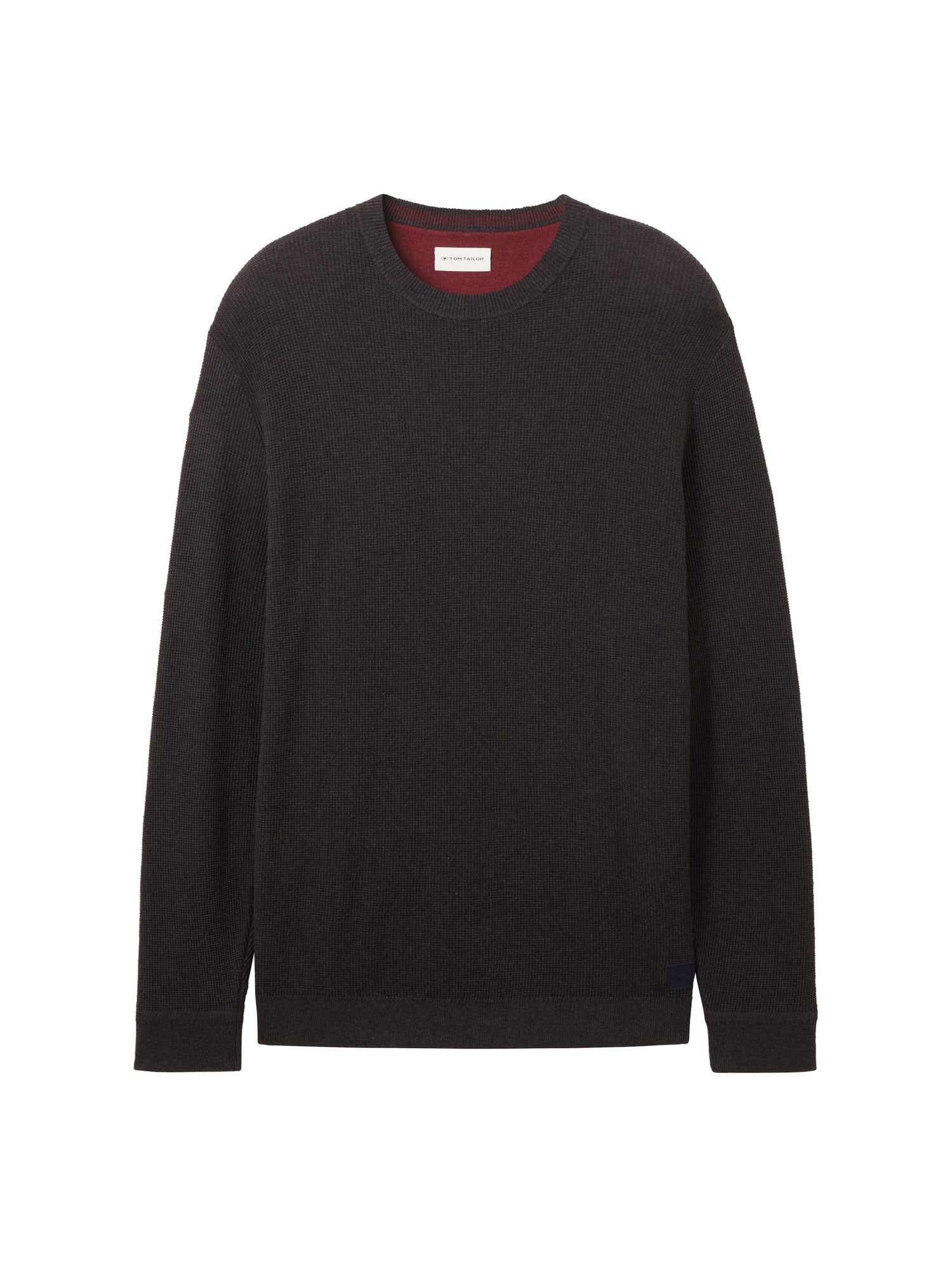 Tom Tailor Denim Strickpullover Herren Strukturiert Langarm Regular Fit