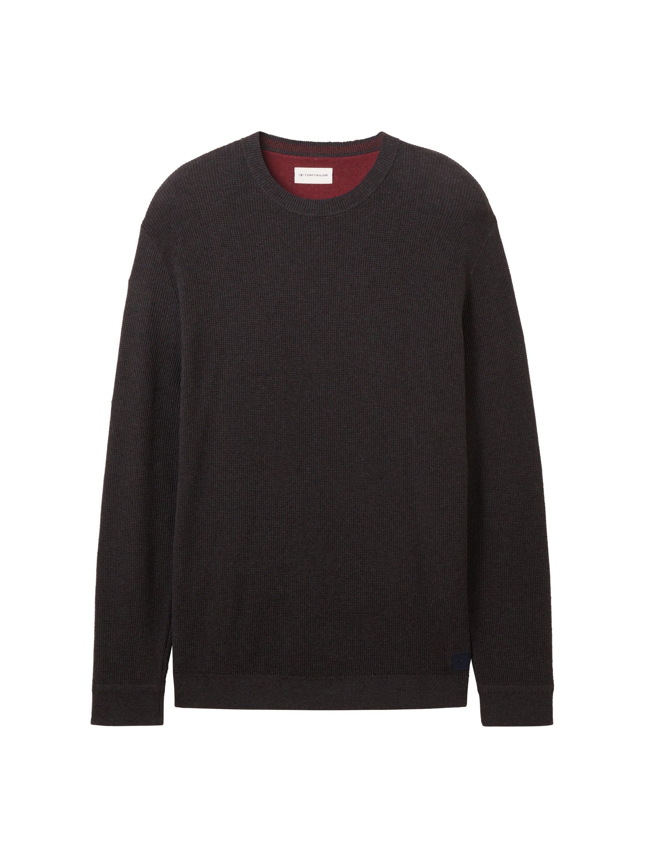 Tom Tailor Denim Strickpullover Herren Strukturiert Langarm Regular Fit