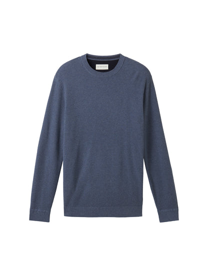 Tom Tailor Denim Strickpullover Herren Strukturiert Langarm Regular Fit