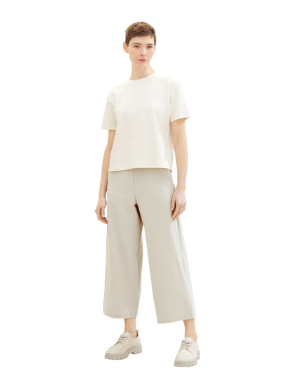 Tom Tailor Denim Damen Culotte Hose mit elastischem Bund