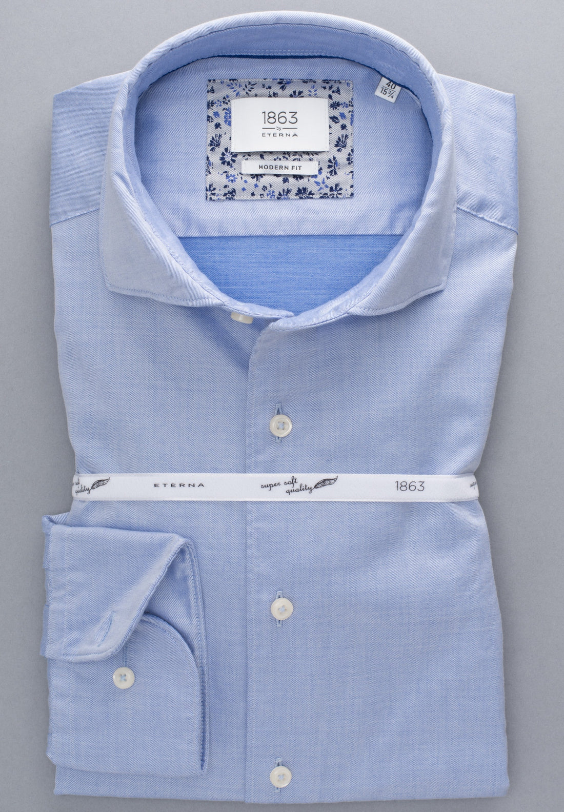 ETERNA Twill-Langarmhemd Herren Bügelleicht Super Soft Quality